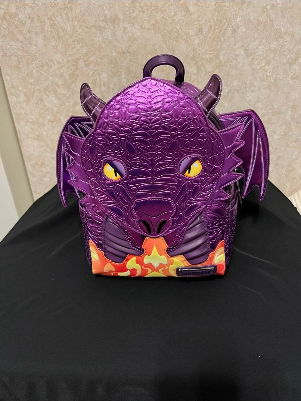 Purple Dragon Kids Backpack by Loungefly - Playful Flame Design